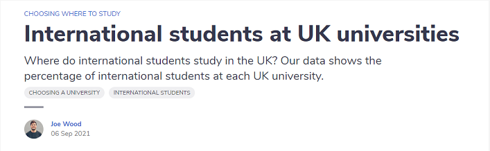 哪所英国大学留学生比例最 大？门槛极高招生还少，第 一名居然是它！