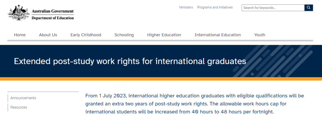 官宣！澳大利亚留学生临时工作签证再延长两年！留学生打工时长限制由40小时延长至48小时！