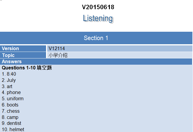 2015年6月18日雅思听力机经回忆及解析