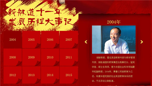 新航道11周年校庆（2004-2015）发展历程大事件