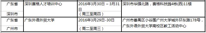 2016年全国各考点4月2日雅思口试时间安排