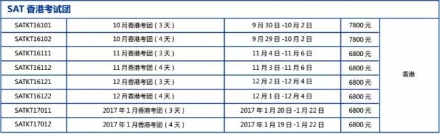 SAT香港考试团