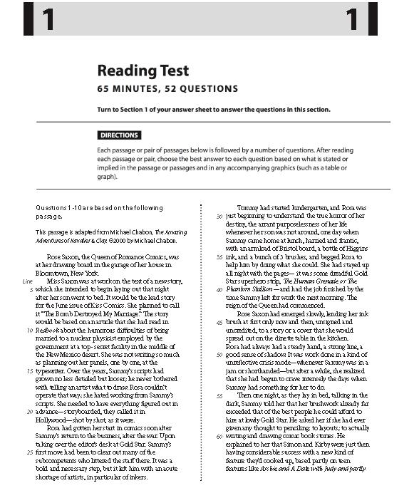 2016年3月北美SAT真题PDF下载+答案解析