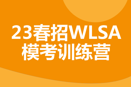 23春招WLSA模考训练营